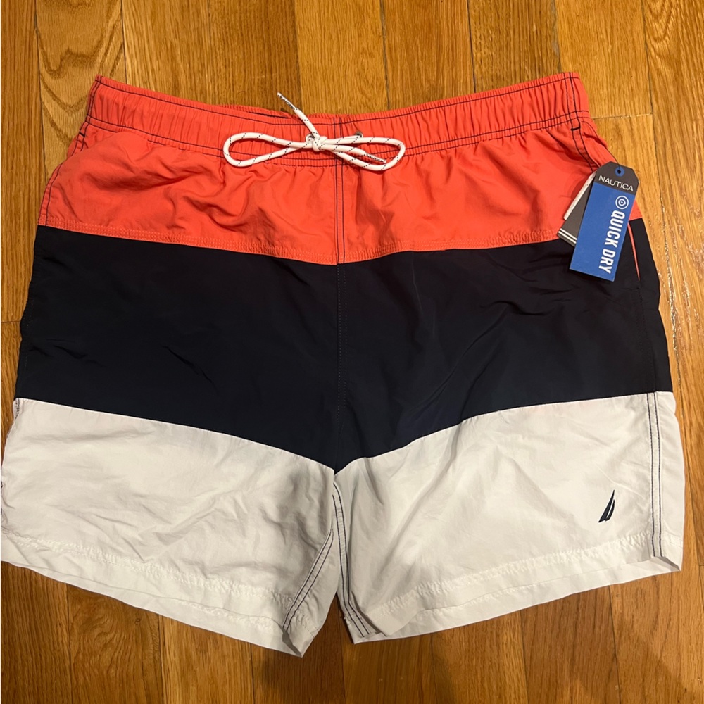 NAUTICA 8" TRI-BLOCK QUICK-DRY SWIM